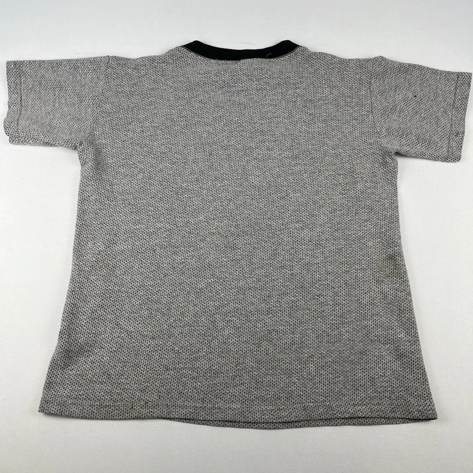 Camisa vintage para mujer Pittsburgh Steelers talla 8 CSA hecha en EE. UU. cuello en V gris NLF Foto 3 de 4