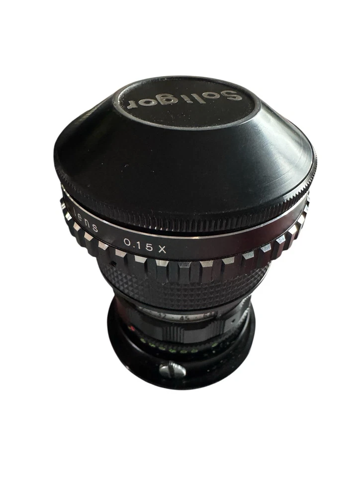 Lente Soligor ojo de pez 0,15X con tapa sin tapa trasera. Excelente Foto 2 de 4