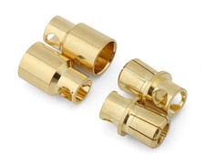 Samix 8mm High Current Bullet Plug Connectors Set 2 Male/2 Female SAMBP8-002