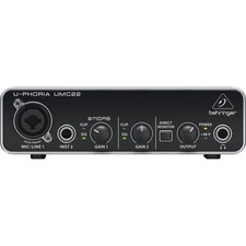 Behringer U-PHORIA UMC22 2x2 USB 2 Audio/Midi...