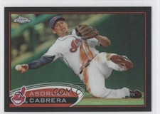 2012 Topps Chrome Black Refractor 53/100 Asdrubal Cabrera #128 9pk