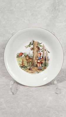 Vintage Kahla German Democratic Republic White Bowl with Little Red Riding Hood