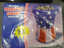 USA Colors Inflatable Patriotic Drink Cooler Decoration