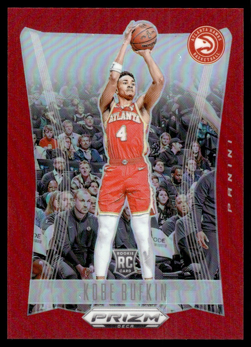 2023-24 Panini Prizm Deca Red Kobe Bufkin RC 189/199 Atlanta Hawks #157