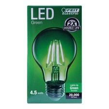 Feit Electric A19/TG/LED 40W Equivalent 4.5 Watt Dimmable Filament Clear Glass A