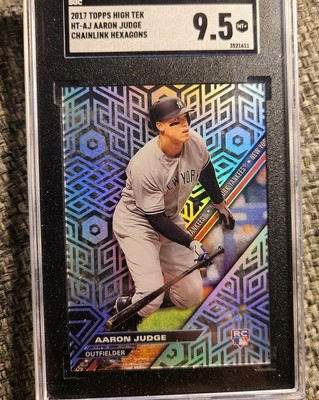 2017 Topps High Tek - Aaron Judge Chainlink Hexagon Graded 9.5 SGC Gem Mint