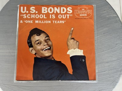 Gary U.S. Bonds  School Is Out / One Million Tears 45/ Picture Sleeve- Legend