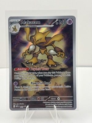 Pokémon TCG Alakazam Promo Holo Mega Evolution Black Star Promo 009