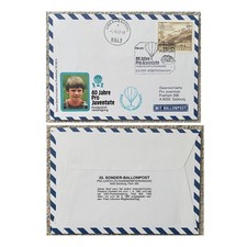 1987 Fancy CXL Balloon Post Pro Juventute Aigenimennstal Salzburg Austria Classi