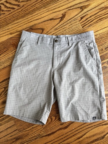 Adidas Ultimate 365 Stretch Print Golfshorts Herren Größe 32 grau 9,25" Schrittlänge gebraucht, in einwandfreiem Zustand - Bild 6 von 11