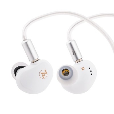 Linsoul 7HZ G1 in-Ear Monitor, 10mm DLC Diaphragm Dynamic Driver IEM White 