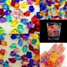 GEMME COLORI STRASS PIETRE DIAMANTE LUCCICANTI CONFETTI MATRIMONIO 10 PEZZI xe