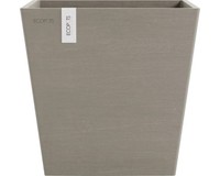 Pflanztopf Ecopots Rotterdam Kunststoff 25 X 25 X 24,6 Cm Taupe Inkl. ErdbewäSse