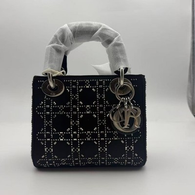 H2 Dior Lady Dior Mini Daifei Bag (Rhinestone Satin) H21069
