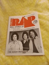 HUDSON BROTHERS-WNCI RECORD RAP  Radio Station Survey  11&times;8.5" RECORDS TOP 1974