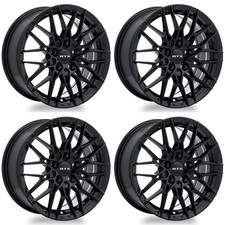 Set Of 4 19 Gloss Black Alloy Wheels Rims For Volvo 5x108 Ahsj Replacement 5lug