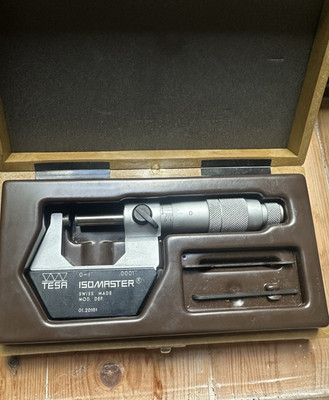 TESA ISOMASTER Thickness Micrometer 0-25mm | 0.01mm | Swiss Made