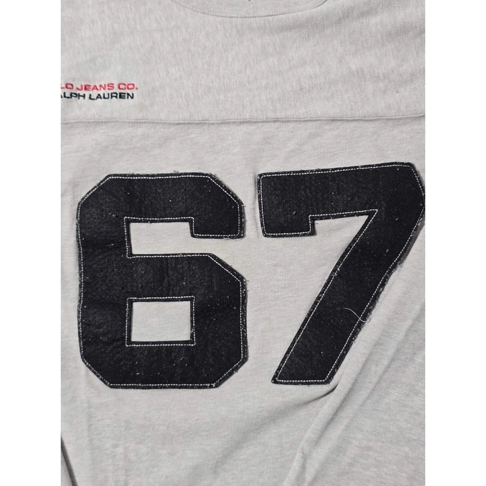 Polo Jeans Company Ralph Lauren 67 Shirt Gray Long Sleeve Men's Size XL 90s VTG - Image 2 of 4