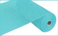 10 x 10 Yards Poly Burlap Deco Mesh Ribbon, Turquoise, DIY Wreaths, Crafts