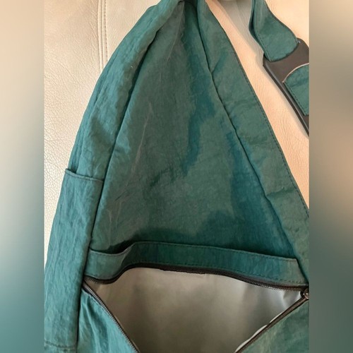 AmeriBag Healthy Back Bag Tote Sling Dark Green Microfiber Multi-Pocket Travel - Picture 7 of 15