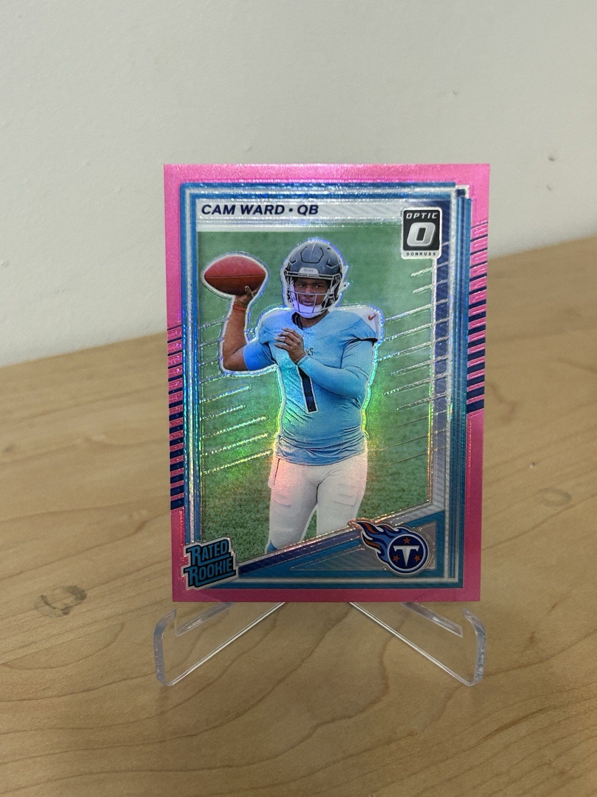 Cam Ward Rookie 2025 Donruss Optic Preview Pink Prizm Rated Rookie