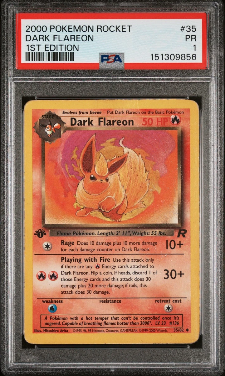 Flareon Pokmon TCG Professional Sports Authenticator (PSA) Individual Trading  Card Games for sale | eBay