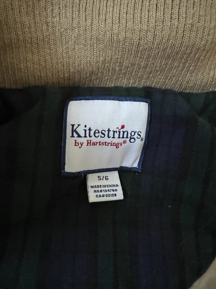 Спортивное пальто Kitestrings от Heartstrings на молнии желтовато-коричневое шерстяное размер 5/6 детское унисекс - Изображение 3 из 4