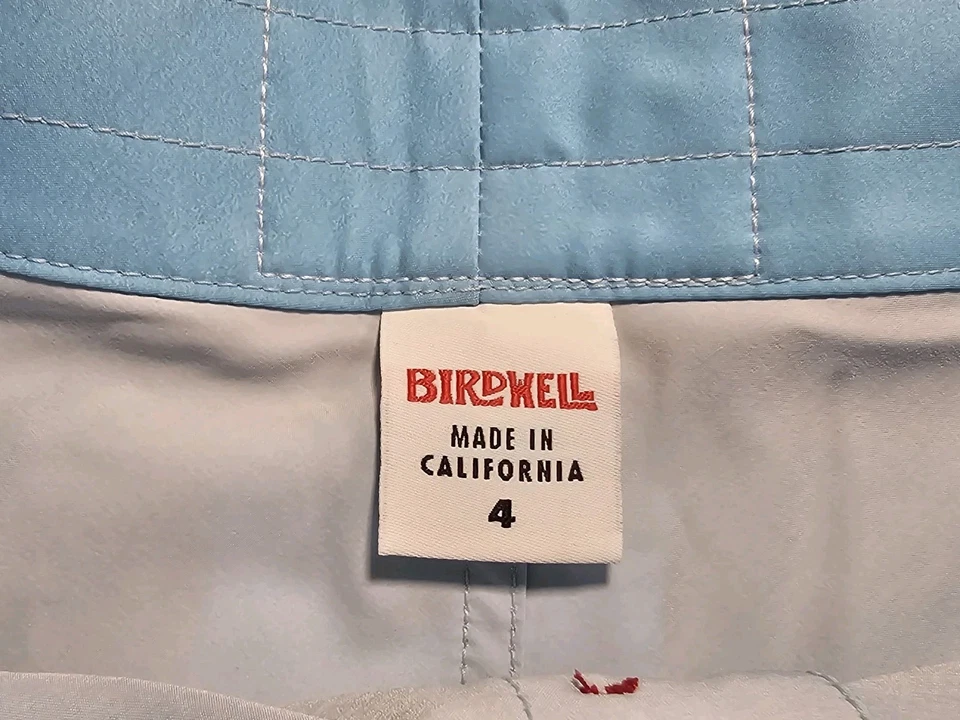 Boardshorts Birdwell Beach Britches 404 azul claro para mujer talla 4 nuevo con etiquetas rayas rojas Foto 3 de 4