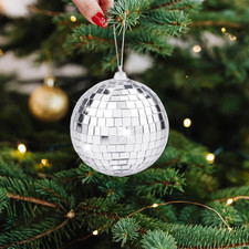 20pcs Disco Mirror Balls Silver Hanging Ball for 50s 60s 70s Disco DJ Light E...