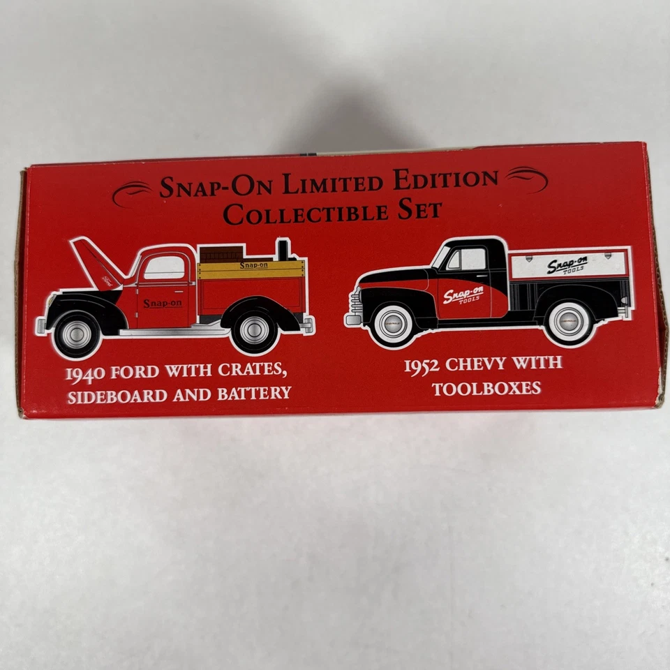 Snap On Working Truck Set 1940 Ford 1952 Chevy FS Limited Edition New In Box - Image 3 of 4
