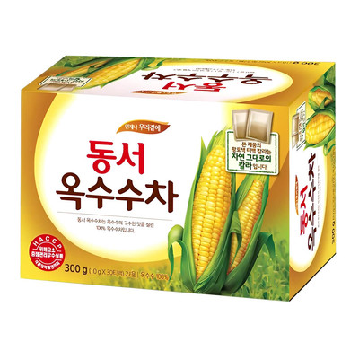 Dong Suh Roasted Corn Tea 30 Count Korean Tea 300g Refreshing Drink