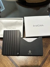 RIMOWA Black Card Holder Aluminium Case Card Holder