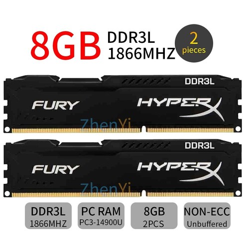 32GB 16GB 8GB DDR3L 1866 PC3-14900 HX318LC11FB/8 Desktop RAM For HyperX FURY Lot - Picture 13 of 14
