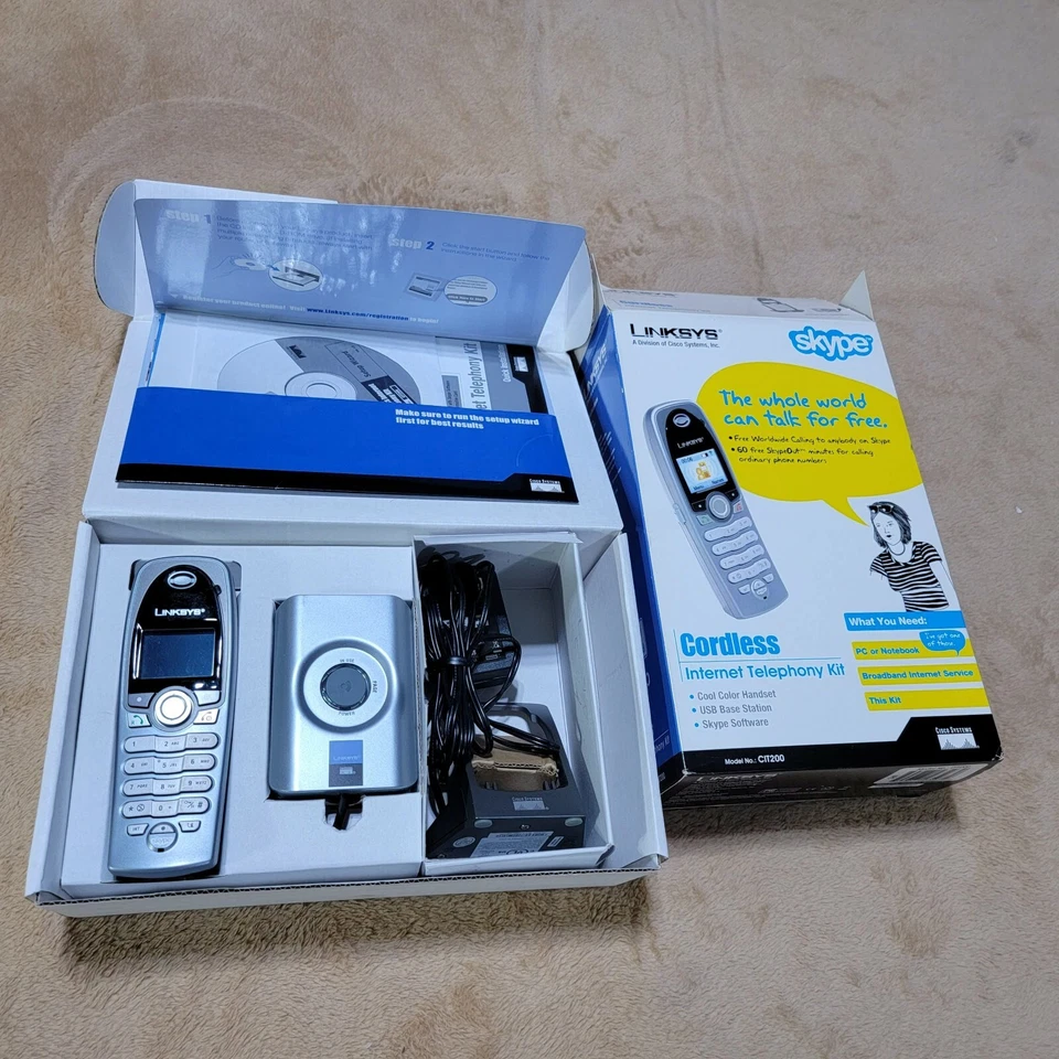 LINKSYS SKYPE CORDLESS INTERNET TELEPHONY KIT - Image 2 of 4