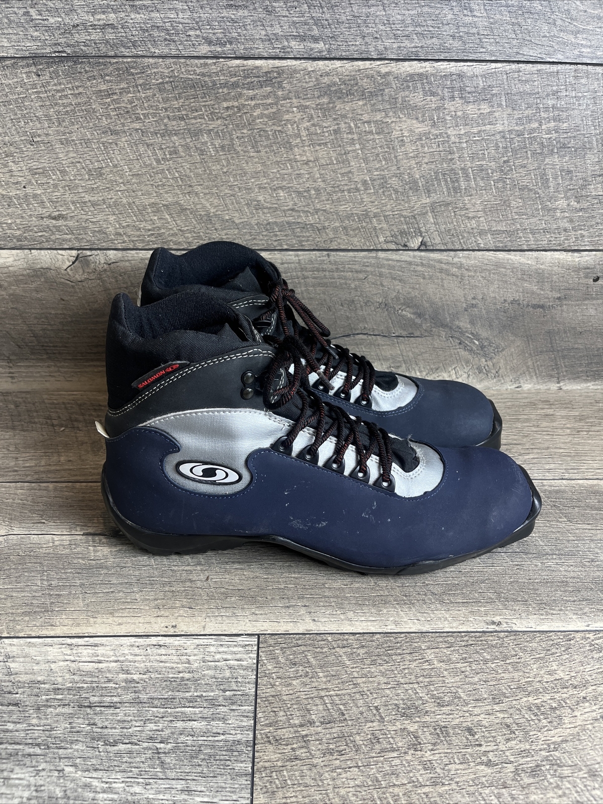 Salomon Nordic Cross Country stivali da sci taglia US 11 5 neri profilattici