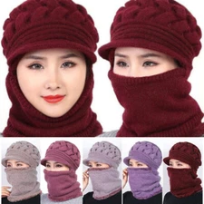 Winter Women Men Breathable Fleece Warm Beanie Cap Double Layer Protection Hats