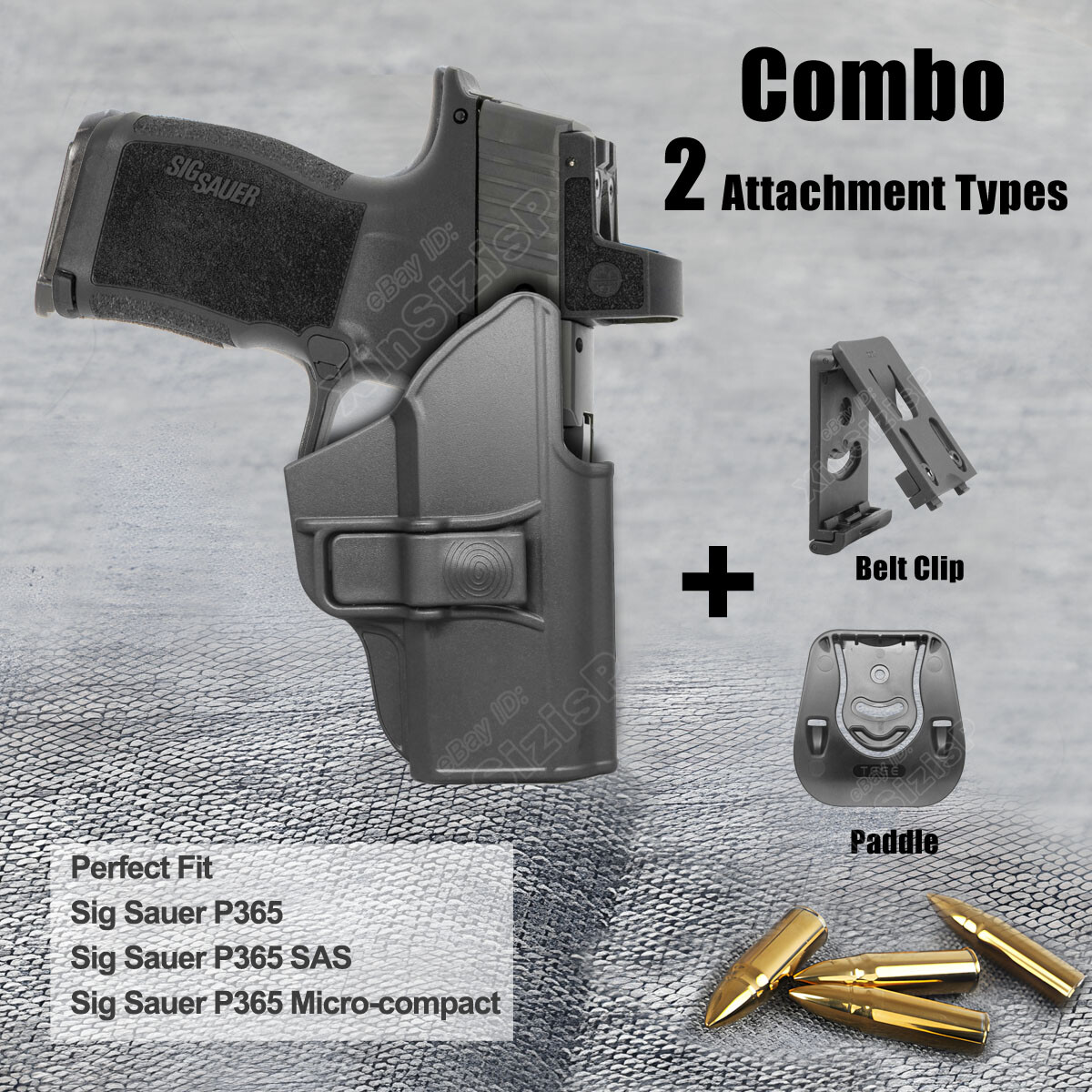「sososo」 P365 SAS Holster For Sig Sauer P365 SAS P365 Micro-compact 9mm