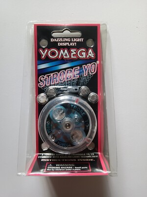 ''YOMEGA  'Strobe yo'  YO-YO''  -  Clear    -  New Old Stock  -  1990's