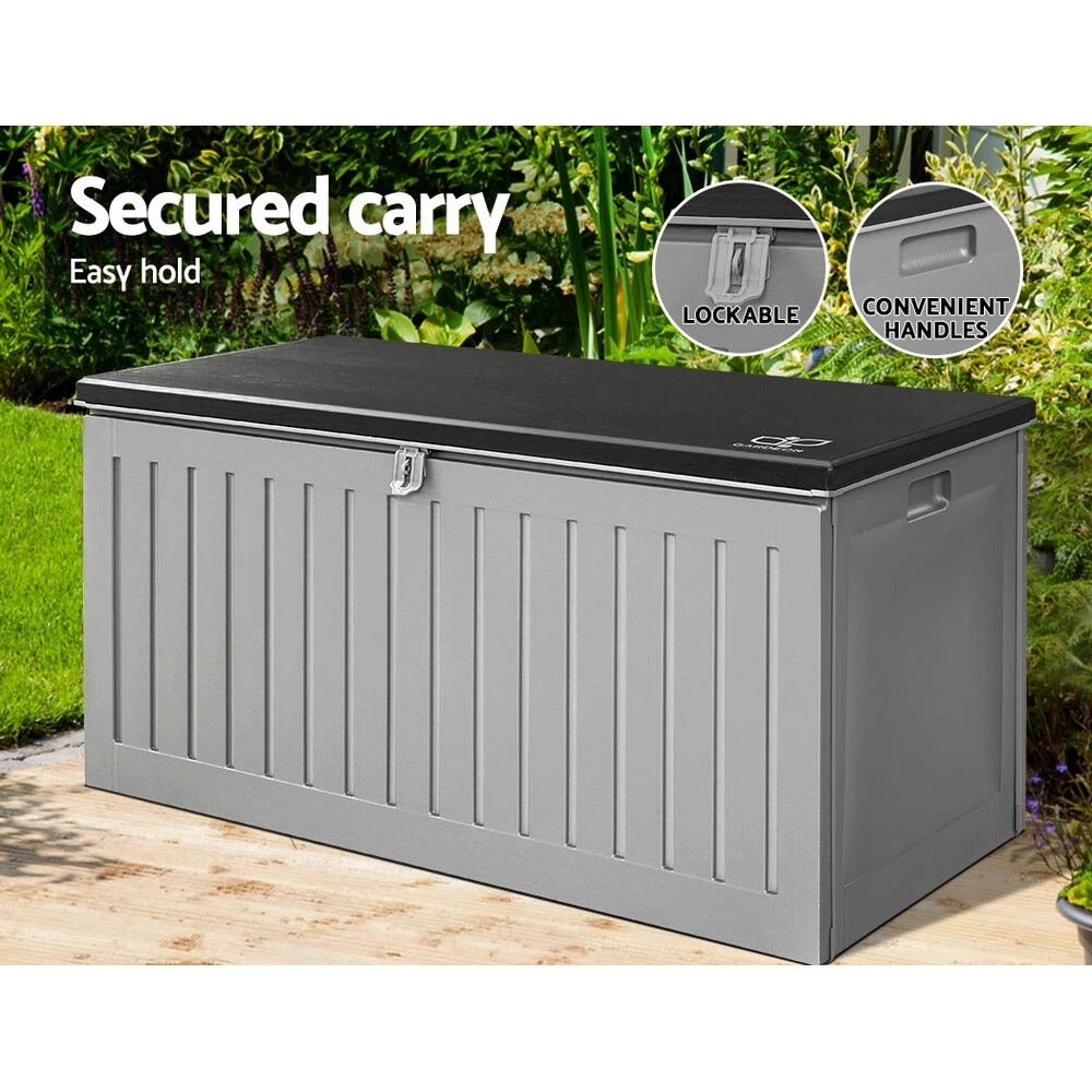 Outdoor storage deals bench with lock