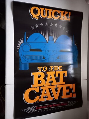 DC Comics Batman Poster Zur Fledermaushöhle Retro Style ca. 91 x 61 cm Neu 