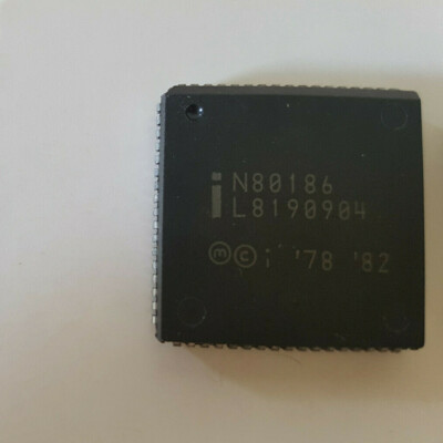 intel - N80186 - PLCC - Microprocessor - Sammlerstück - gebraucht