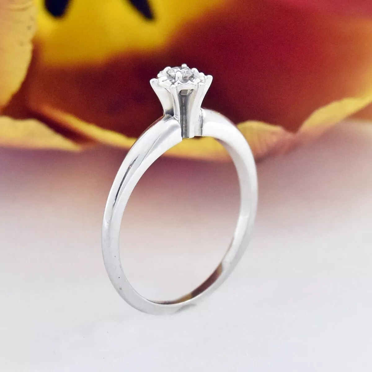 14k white gold keepsake diamond ring deals