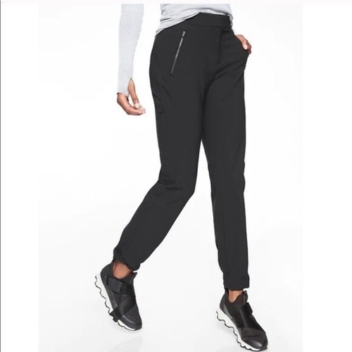 Athleta Black Wander Pants Size 6 With side zippers | eBay