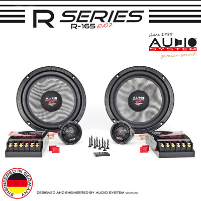 AUDIO SYSTEM R165 EVO2 Radion 2-Wege Lautsprecher 165mm HS24 FWR AS165 3Ω 6,5 in