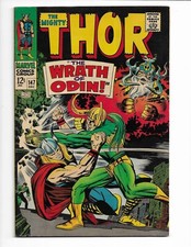 Thor 147 1967 Marvel Comics F- 5.5 Loki Princess Python Odin Balder Sif