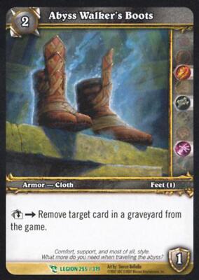 World of Warcraft TCG Abyss Walker's Boots - March of the Legion 255/319