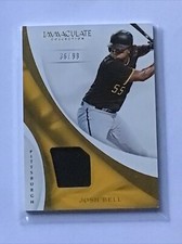 2017 Panini Immaculate Immaculate Swatches /99 Josh Bell #S-JB Rookie RC