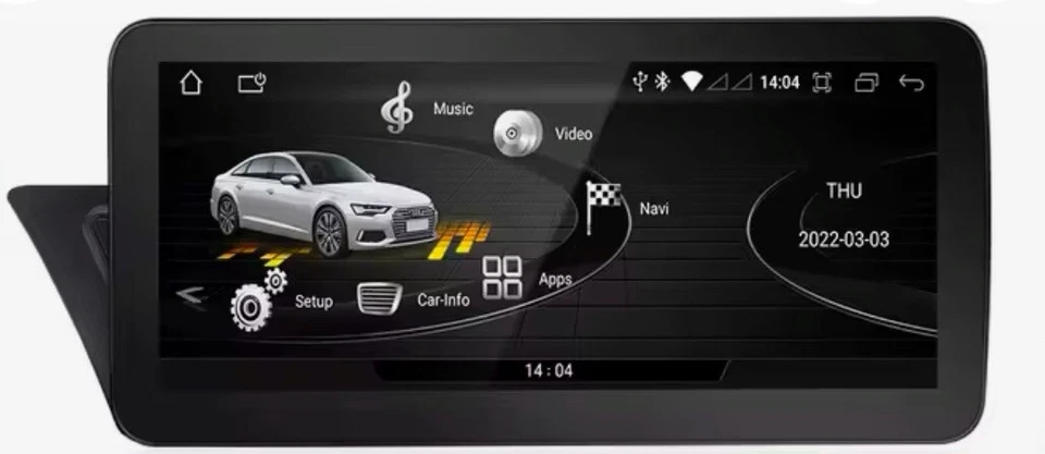CARTABLET AUDI A4 A5 ANDROID Comandi Volante Carplay Bluetooth USB touch - Immagine 3 di 4