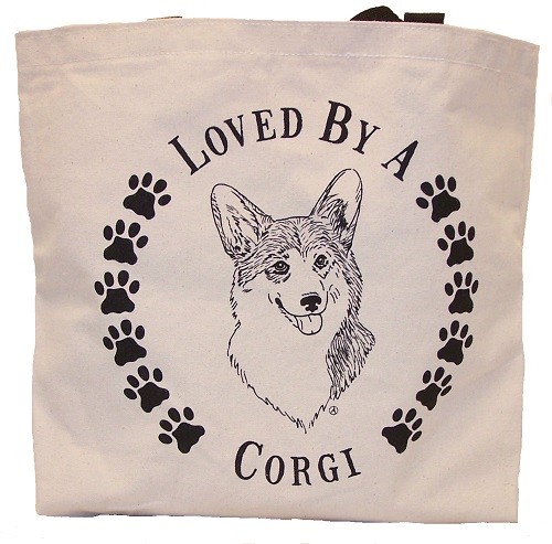 Loved By A Corgi Tote Bag New  MADE IN USA