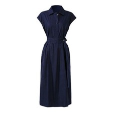 Lady Sleeveless Midi Pencil Dress Formal Office Dresses Midi Shirt Dress Casual